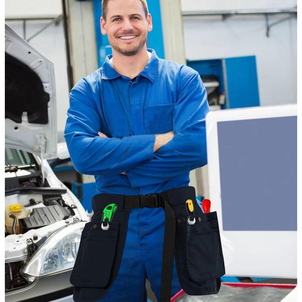 Multi-functional Waist Pack Multi-pocket Fanny Pack Wear Resistant Apron Belt Bag  Travel