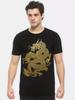 T-shirt con stampa Drago Dorato