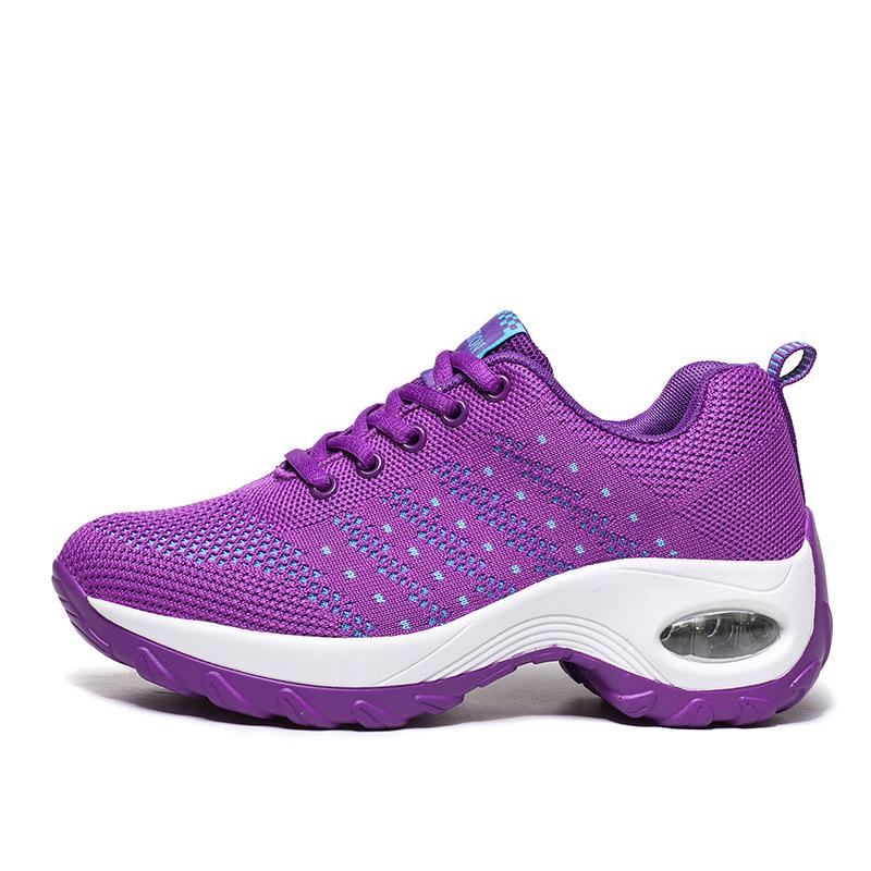 Breathable women's shoes running shoes fashion casual platform sports shoes women's square dance casual large size