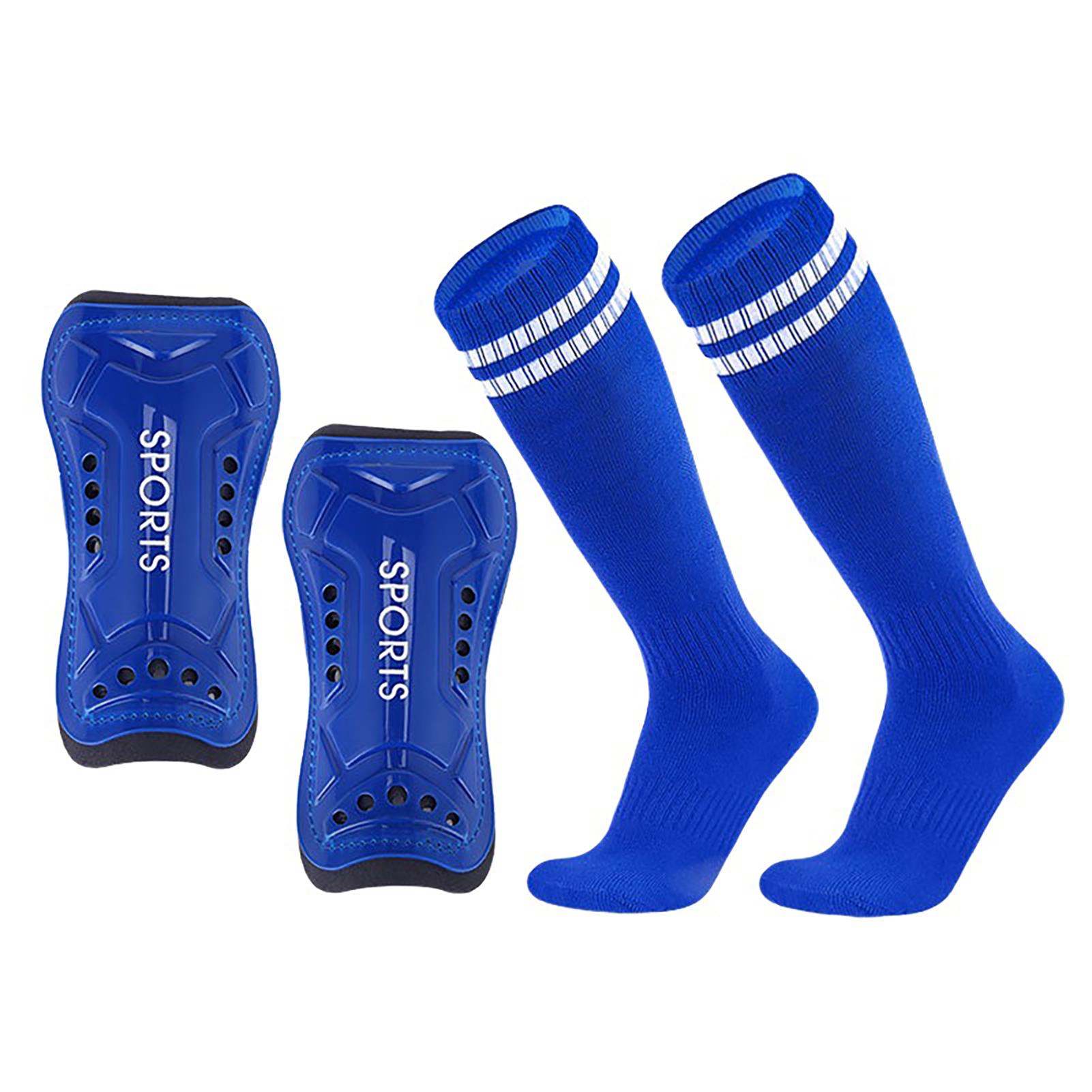 Футбольные щитки для голени для молодежи и взрослых, дышащие футбольные щитки для голени с носками, противоударный защита икры, спортивные защитные щитки S