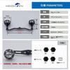 HEIGHTEN 130mm Reel 4mm Carbon 35mm Compatible with and Abu Garcia Baitcasting Hammer Series Black Handle, Thick, 1.5K Fiber, Knob, Shimano, Daiwa,