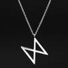 Viking Rune Necklace for Women Stainless Steel Norse Runic Pendant Layering Minimalist Jewelry Gift Delicate Feminine