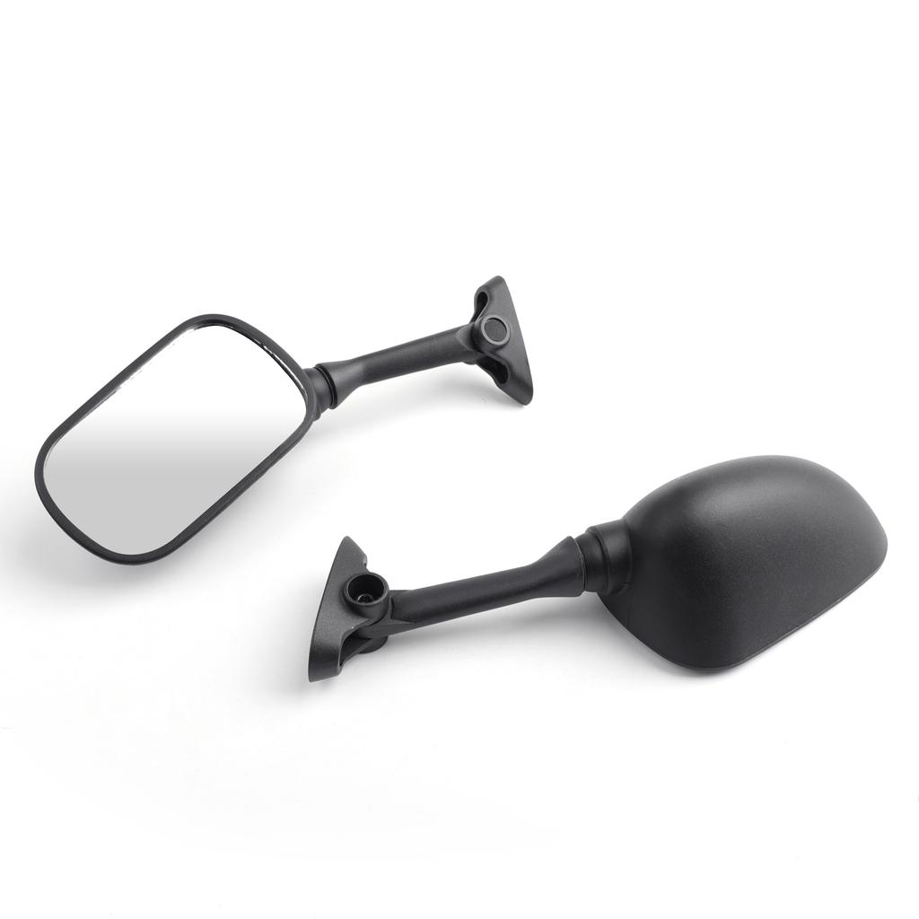 Black Racing Mirrors For Suzuki GSXR GSX-R 600 750 1000 K1 K2 K3 2001 2002 2003