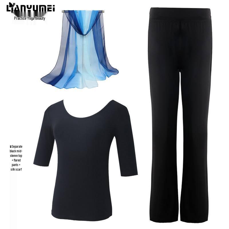 Damen V-Ausschnitt Modal Slim-Fit Tanz-Trainings-Top