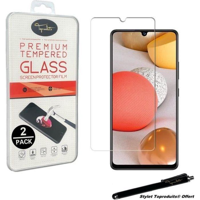 Film de protection - Toproduits® - Samsung Galaxy A42 5G - Verre trempé - 2 pack - Résistant aux rayures