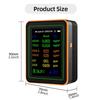 Air Quality Pollution Meter HCHO TVOC CO CO2 PM2.5 PM10 Temperature Humidity Meter with Buzzers Tester Color Display
