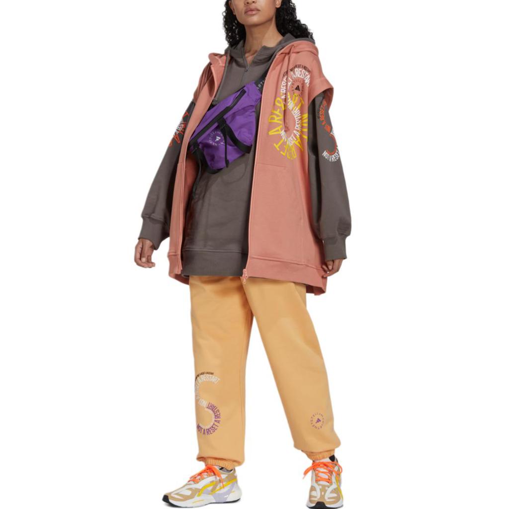 Adidas Sweatshirts Unisex Pink Hooded Moderate Cardigan IB5903