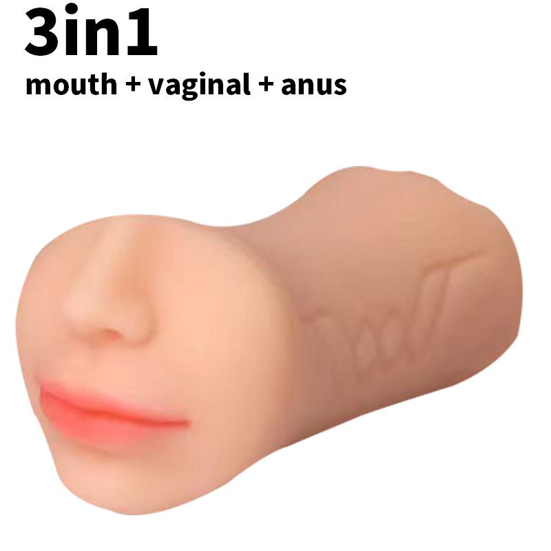 Men's Dual-Headed Three-Hole Masturbator Cup