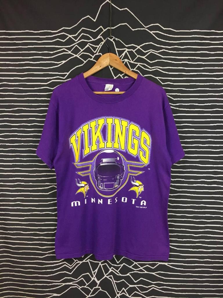 Vtg 1995 Minnesota Vikings NFL American Sports Tee Size L