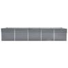 VidaXL Lit surélevé de jardin Acier galvanisé 400x80x45 cm Gris