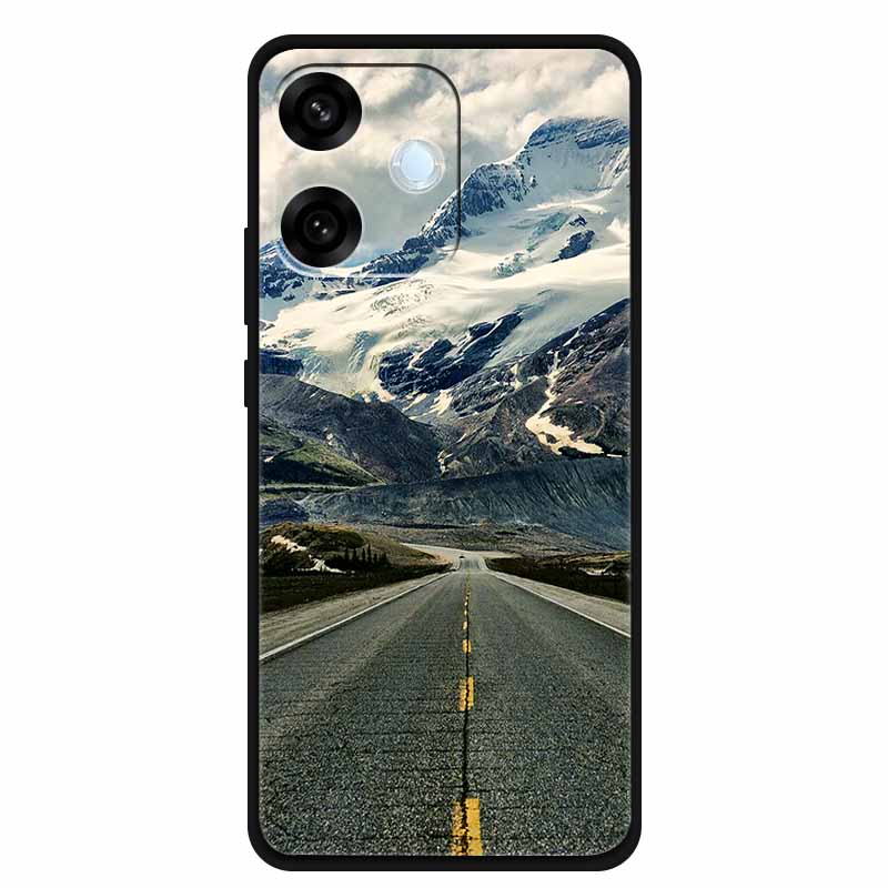 For Oppo A5 Pro 4G 5G Case 6.67" Soft TPU Silicone Funda Cut Cat Flower Painted Back Cover for Oppo A5 Pro 5G Global Shell Coque