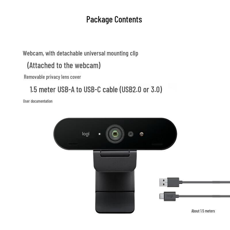 Logitech Brio C1000E 4K HD Webcam