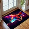 Multiple sizes Colorful space rabbit side view Carpet for Living Room Bedroom Sofa Home Decor Rug Non-slip Floor Mat Luxury Gift