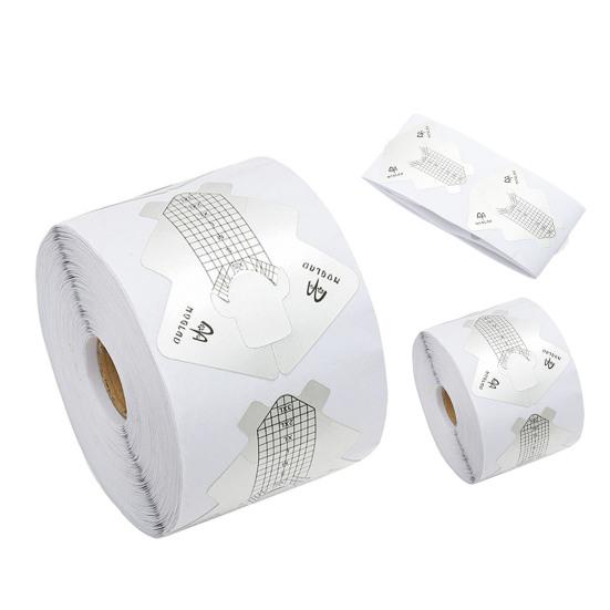 Sfaturi pentru forma unghiilor Dimensiuni rezistente la praf Semne Hârtie Formă unghii Autocolant Ghid de extensie pentru manichiură Gadget Aprovizionare pentru salonul de unghii