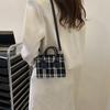 Damen Mini Handtasche Mode Karomuster Schultertasche Umhängetasche Messenger Bag Damen Geldbörse Exquisite Einkaufstasche