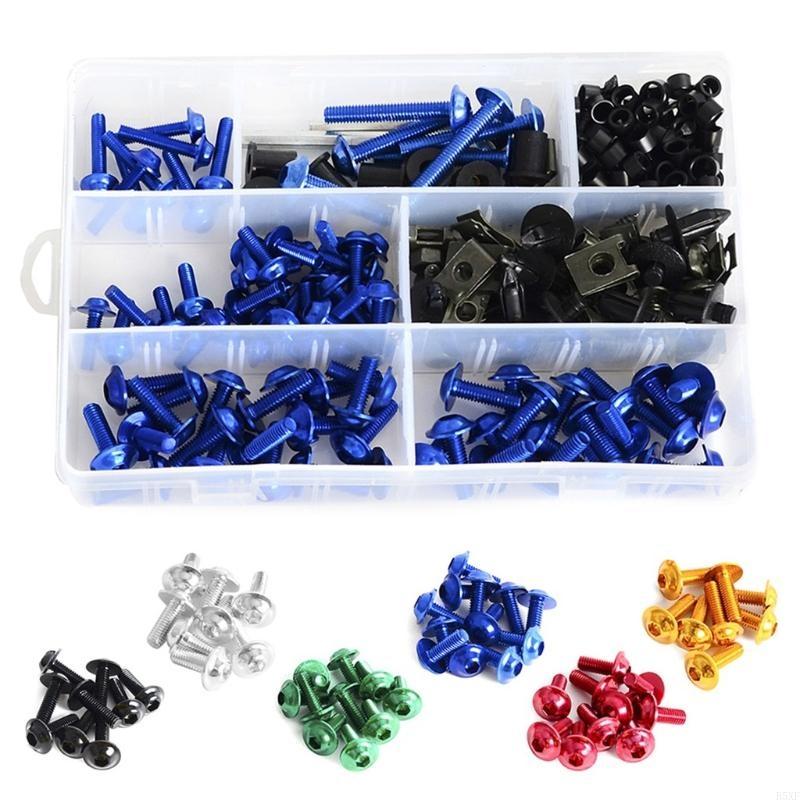 2025 New 251pcs Motorcycle Fairing Bolts Fastener Clips Screw Durable Stylish Motorcycle High Quality Replacement