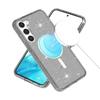 For Samsung Galaxy S24 Case Magnetic Glitter PC+TPU Phone Cover Compatible with MagSafe