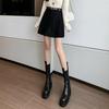 Corduroy Pleated High-Waisted Bodycon Mini Skirt - 2025 Autumn/Winter Collection