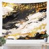 Blue Gold Marble Tapestry, Luxury Ocean Wave Wall Hanging with Golden Veins for Bedroom, Living Room & Aesthetic Home Decor