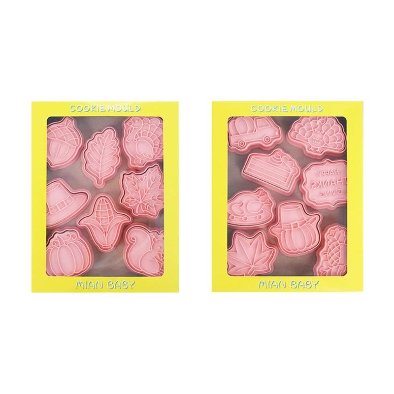 

Set of 16 Thanksgiving Themed Cookie Cutters Plastic Material Biscuit Moulds Cookie Cutters Cookie Baking Accessories 1