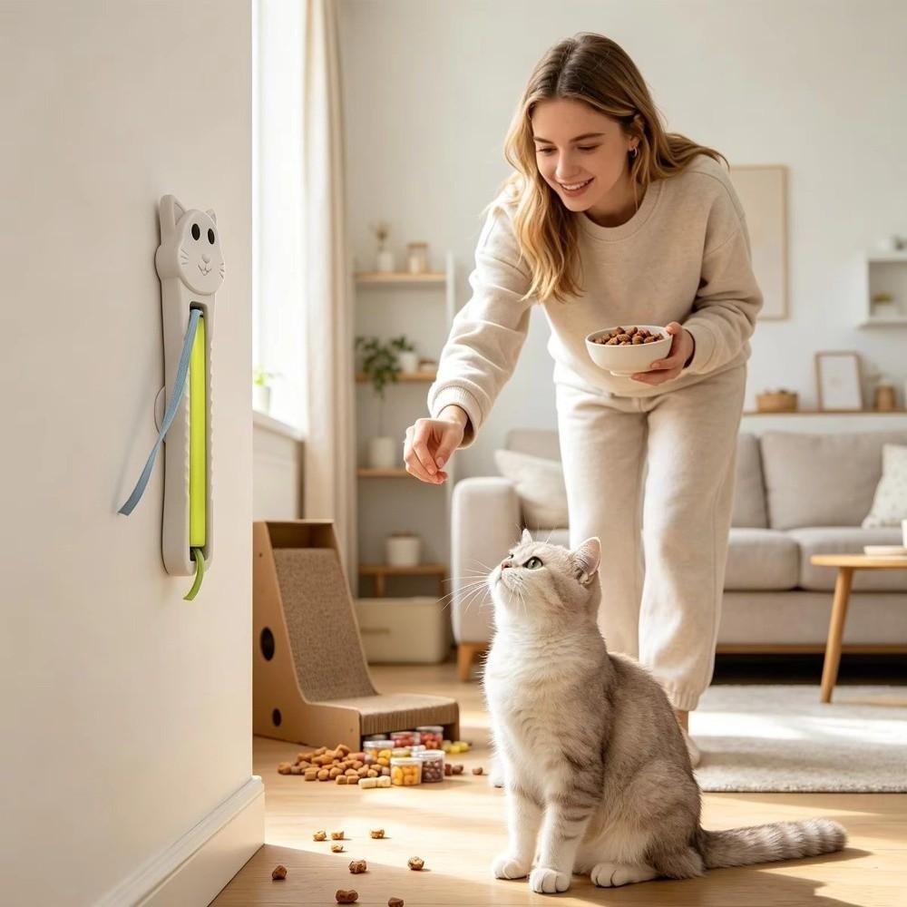 Rechargeable Automatic Moving Pet Toy Adjustable Wall-Mounted Cat Toy  Pet Supplies