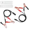 Universal Fuel Injector Flush Cleaner Adapter, With 2 Size Injectors Nozzles Adapter, 12V Fuel Injector Cleaning Kit For Auto Car Diesel Gas Fuel