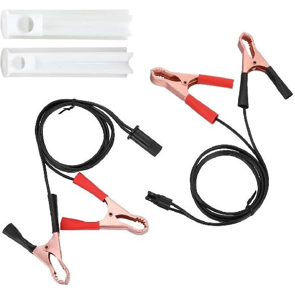 Universal Fuel Injector Flush Cleaner Adapter, With 2 Size Injectors Nozzles Adapter, 12V Fuel Injector Cleaning Kit For Auto Car Diesel Gas Fuel