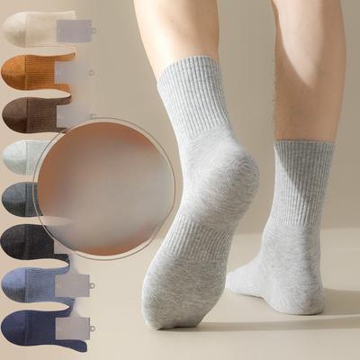 Calzini Sportivi da Uomo Primavera e Autunno Nuovi in Cotone Antibatterici Deodoranti Assorbenti Traspiranti