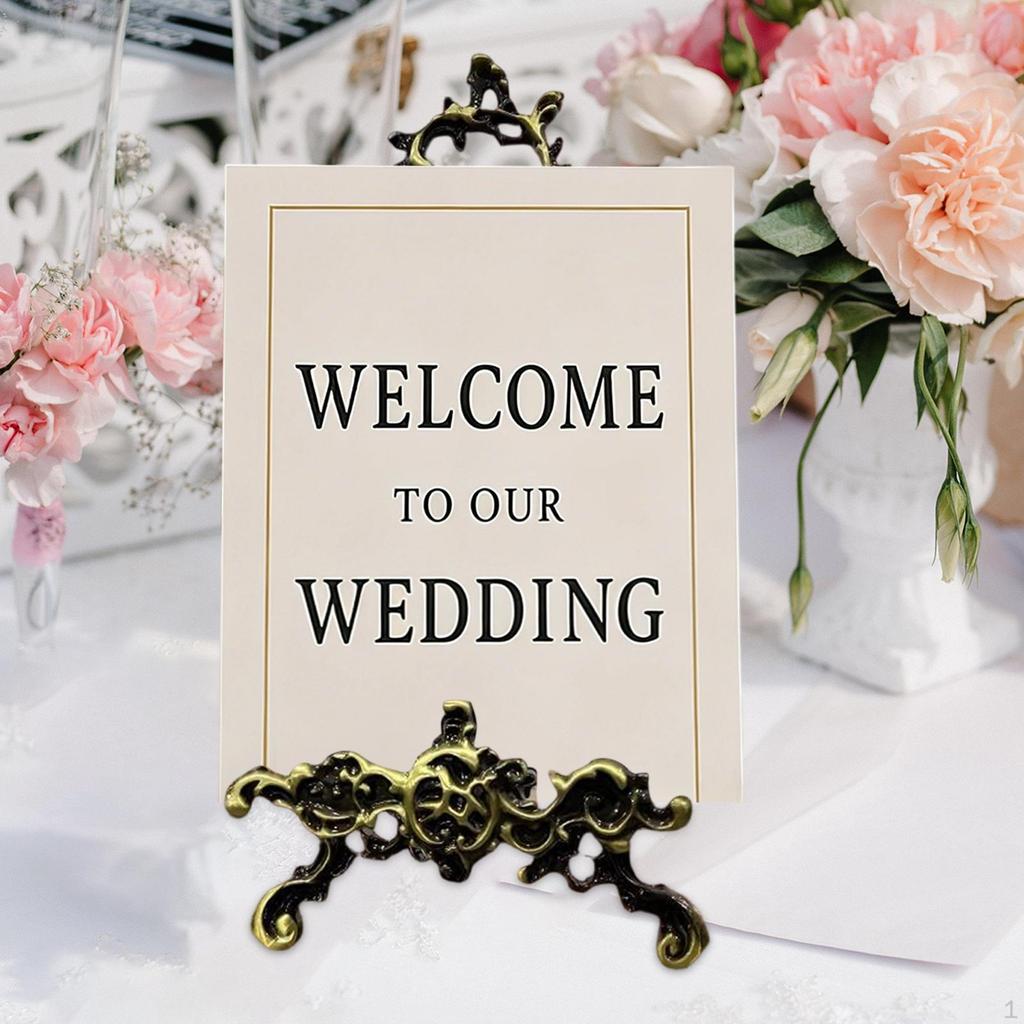 Plate Display Stand Picture Frame Portable Stable Premium Versatile Practical Bracket