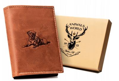 Large, Vertical Men's Wallet Made of Genuine Leather - Always Wild
