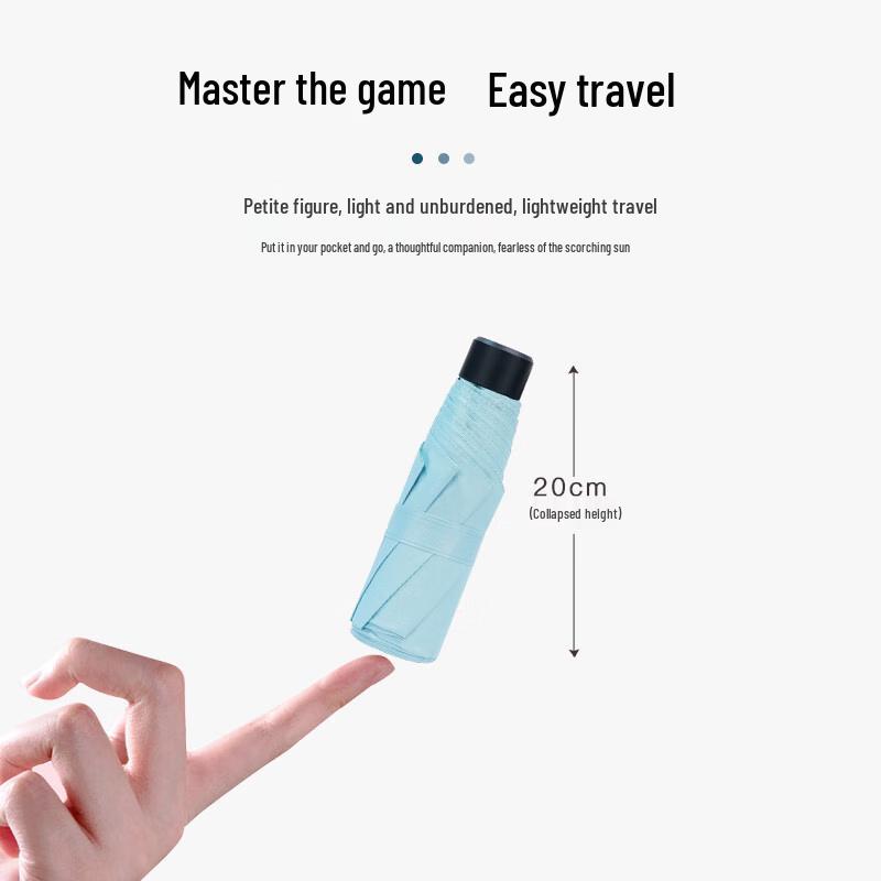 Hongye Mini 5-Fold Ultralight UV Protection Pocket Umbrella