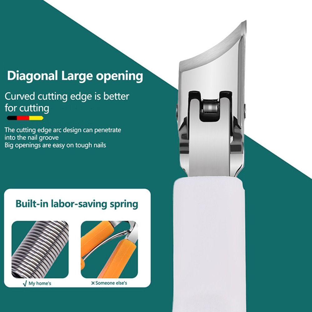 3Pcs/Set Anti splash Nail Clipper With Nail file Diagonal Pliers for Thick Nails