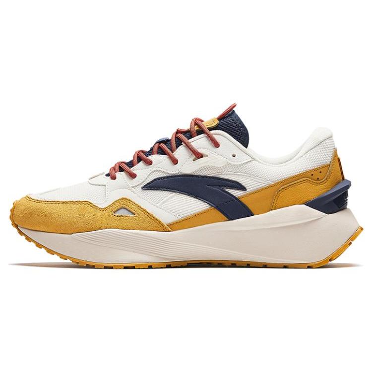 

New Anta HERITAGE Abrasion Resistant Cushioning Low Top Casual Shoes Men s Yellow 112348878-4 40