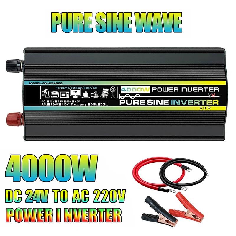 24V To 220V 50Hz Pure Sine Wave Power Inverter Solar System/Panel/Home/Outdoor/RV/Camping Voltage Converter Car Inverters-Type 1