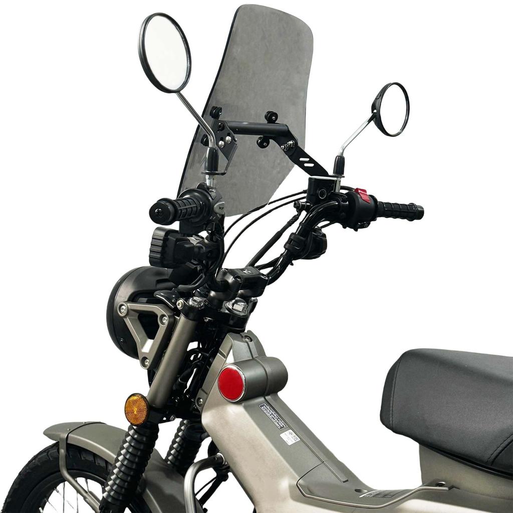 Yoothi Compatible Windshield for Honda Trail Hunter and CT125 CT125 Motorcycle Wind Motorcycle Modification Wind Hunter Cub CT125 Windshield Smoke