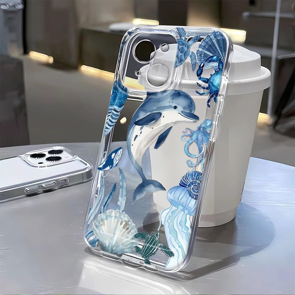 Maritime World Shockproof Case For iPhone 16 Pro Max 15 14 13 12 11 XS X XR 16 Plus Transparent Bumper Cover