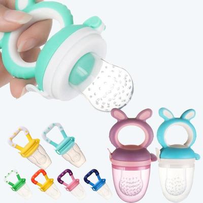Baby-Nippel, Frischfutter-Knabber, Baby-Schnuller, Futterspender für Kinder, Obst-Futternippel, sicheres Zubehör, Nippel-Sauger, Schnullerflaschen