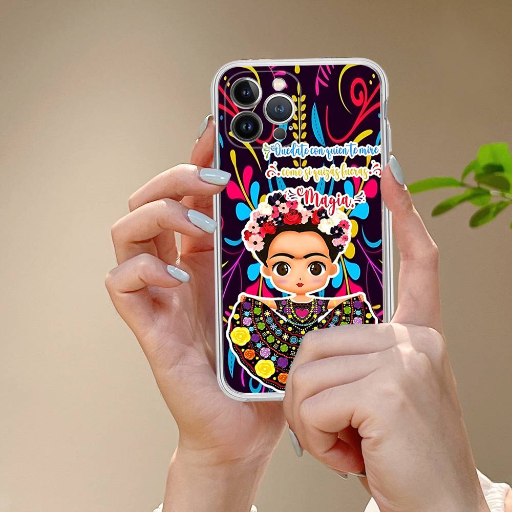 Fashion F-Frida K-KahlosS Phone Case For IPhone 11 13 16 12 17 14 15 Pro Max Plus Soft Clear Back Cover Coque