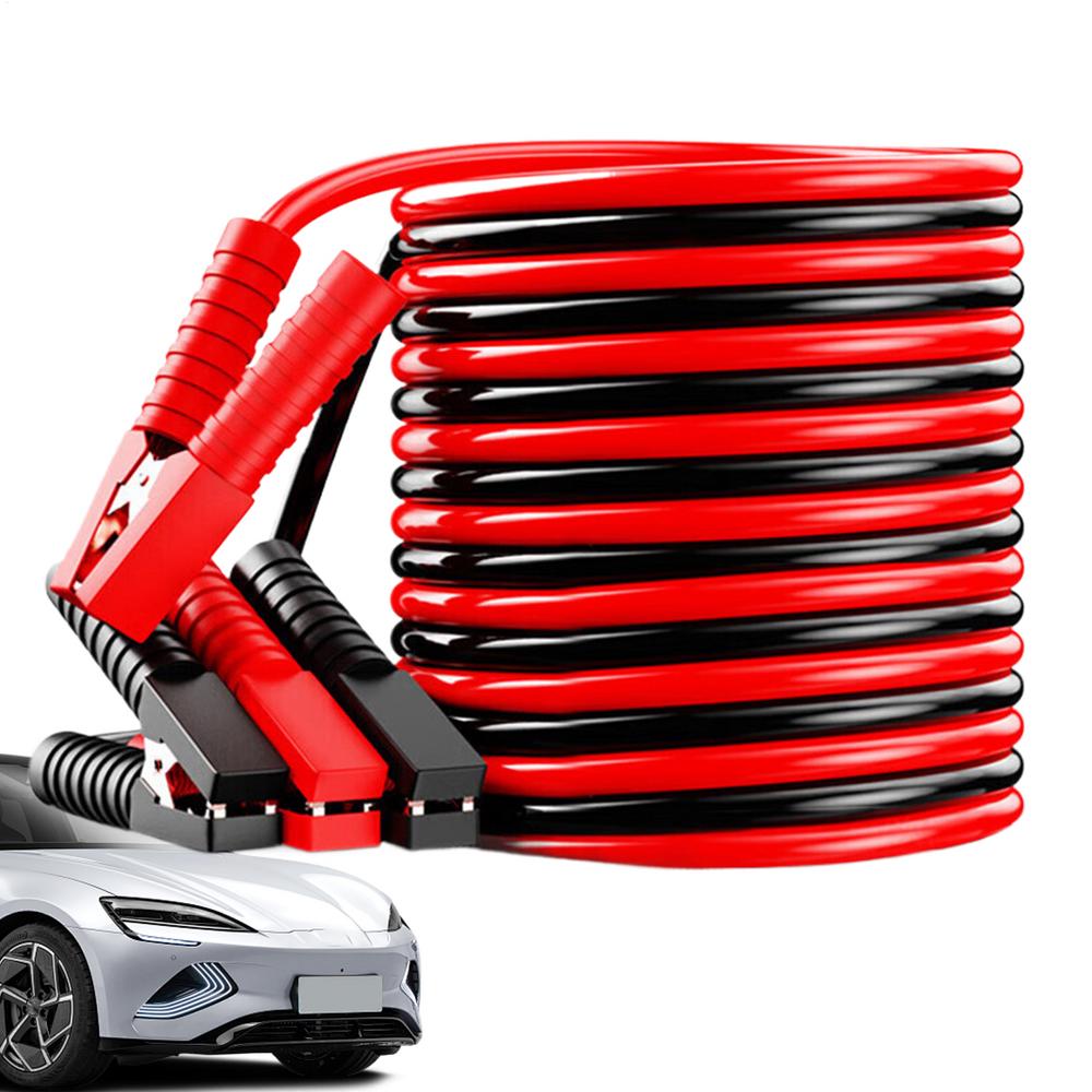 Jumper Cables Booster Battery Cables Safety Assistance With Alligator Clips Roadside Accessories For 12V 24V Battery Car Trucks