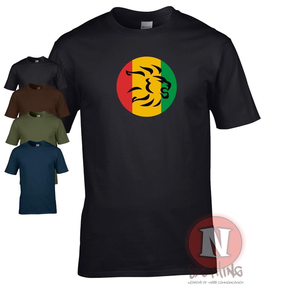 RASTA LION HEAD reggae dub step music dance t-shirt