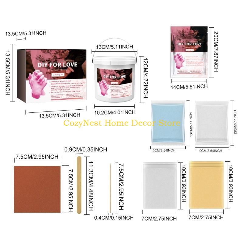 92MF Plaster Hand Mold Casting Kits,Hand Molding Kits DIY Hand Casting Kits Adult Kid