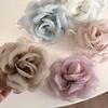 Elegant Y-Shaped Rose Gauze Hair Claw Clip - Simple Shark Hairpin Accessories