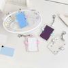 Porte-photocarte Dessin animé Porte-carte photo Kpop avec porte-clés Porte-carte d'identité Pendentif Porte-clés Pochettes pour carte d'étudiant