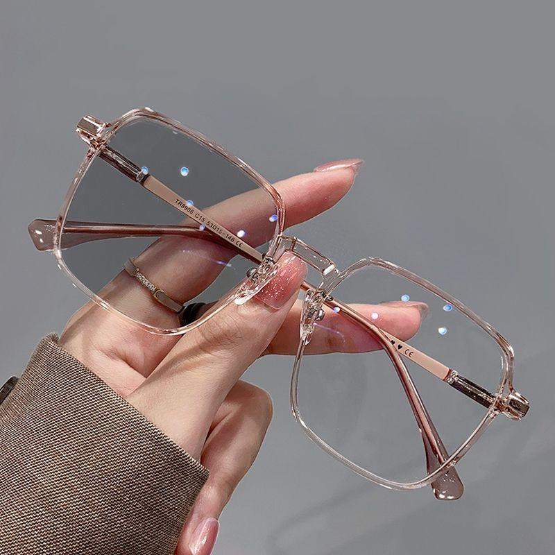 Plamis Pochromic Anti Radiation Metal Computer Glasses Anti Blue Light Eyeglasses Unisex
