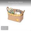 Foldable Cartoon Storage Bin, Textile Laundry Basket for Children, Fabric Organizer Box