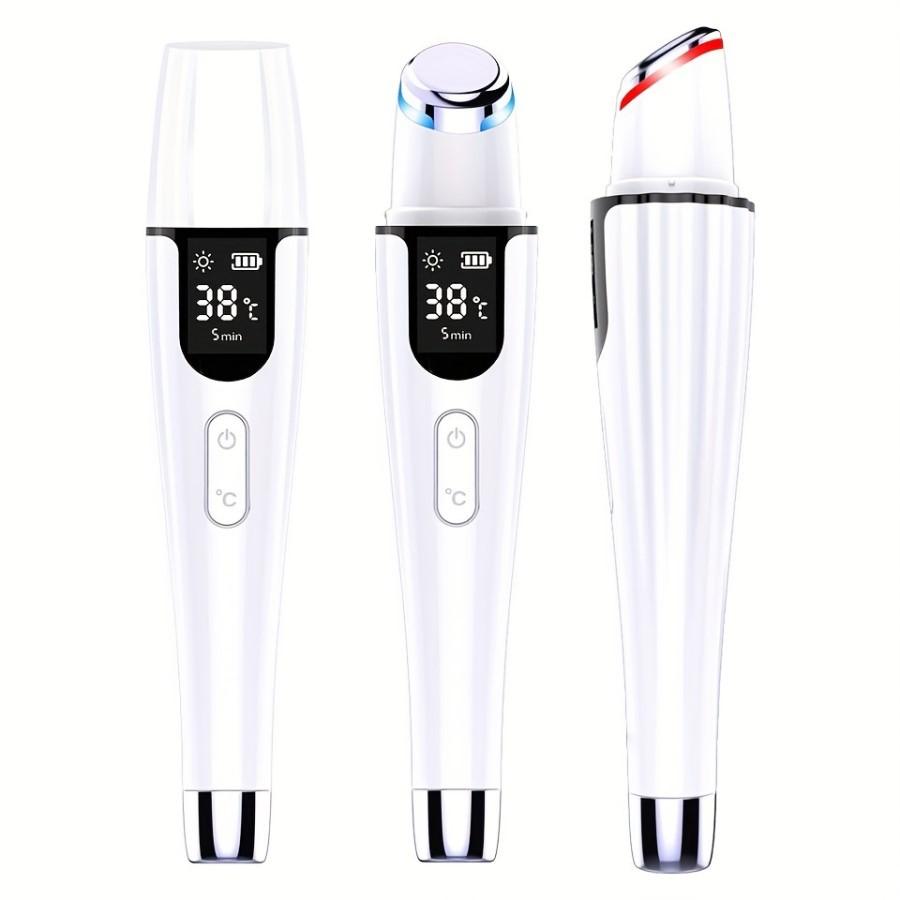 Anti-Aging Eye Massager with Heat & Vibration Portable Serum Infusion Device for Dark Circles & Puffiness