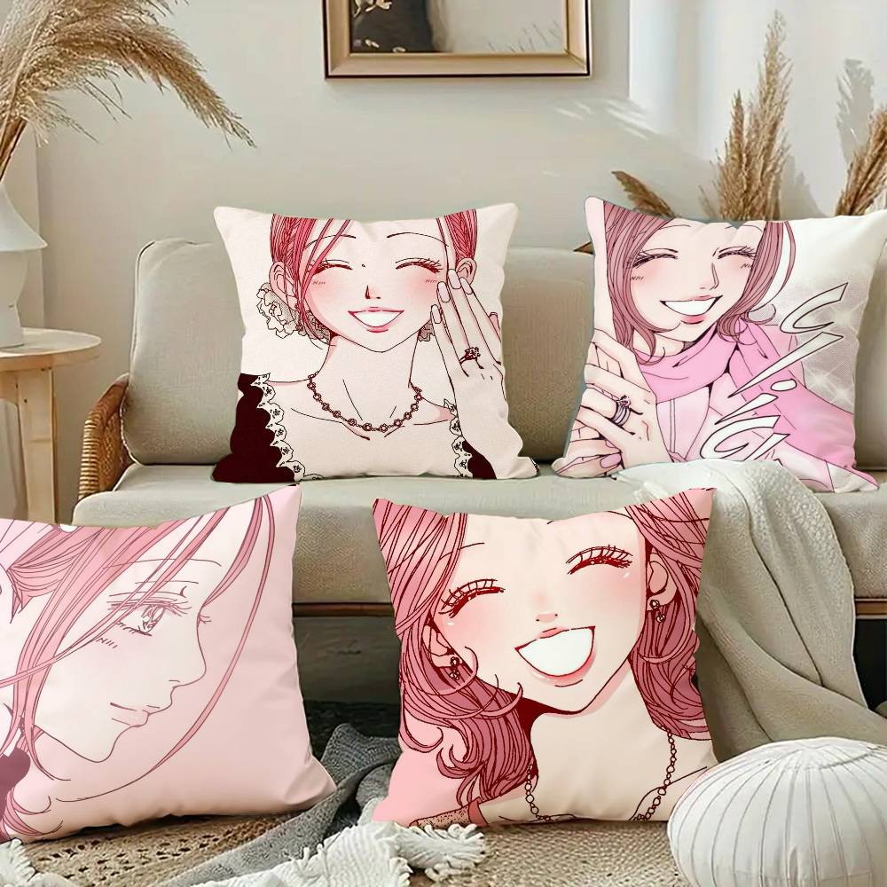 Komatsu Nana Japanese Anime NANA Pillow Case Square Pillow Bedroom Sofa Leisure Comfort Cushion Car Home Decoration