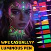 1PACK luminous body painting pen face color washable face graffiti makeup pen festival party atmosphere luminous pen