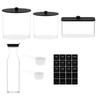 3+1 Pack Laundry Pods Containers & Dryer Sheet Holder & Laundry Detergent Dispenser, Laundry Room Organization and Storage Jars