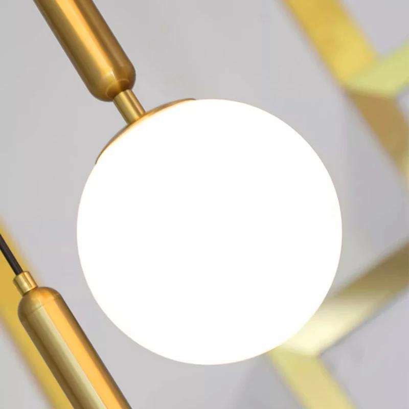 Nordic Home Decor Dining Room Pendant Lamp Lights Indoor Lighting Stair Lamp Living Dining Room Hanging Light Chandelier Lamps